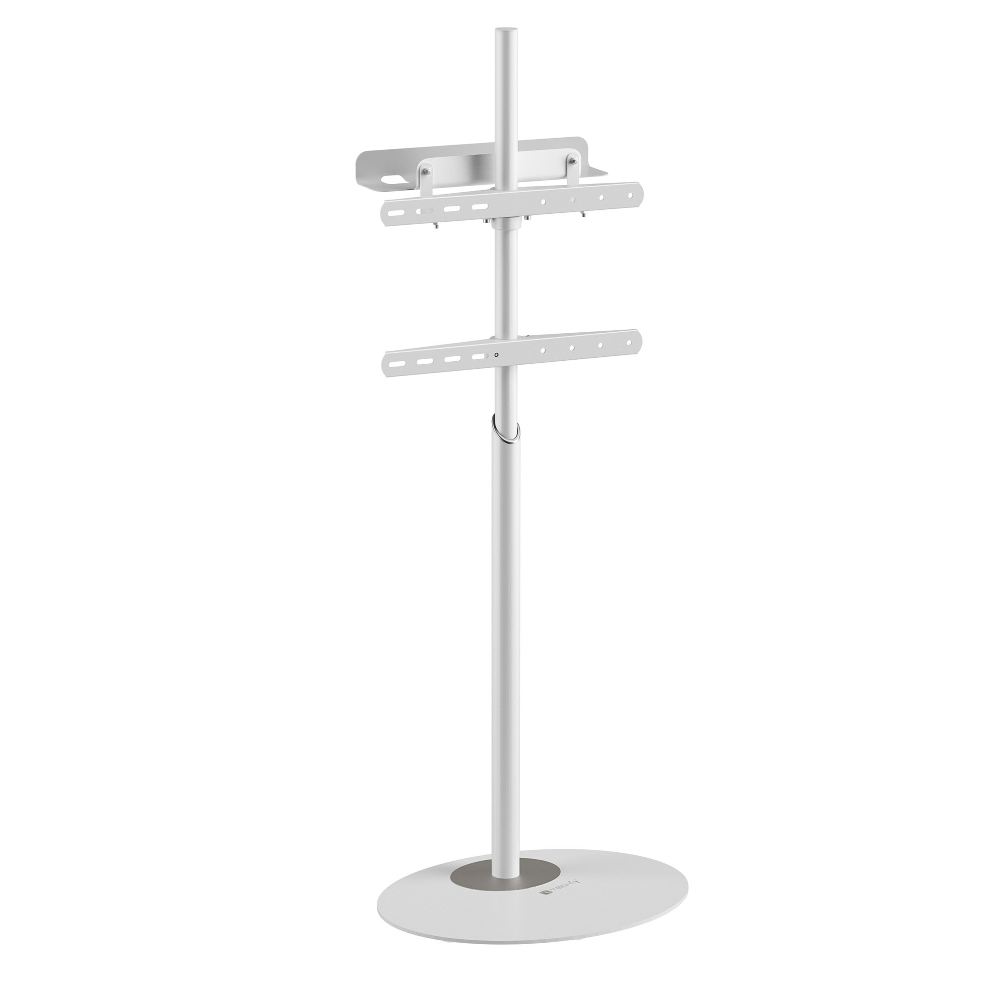 Stand da Pavimento TV/LED LCD 32''-65'' con Base Ovale Bianco TECHLY - immagine 5