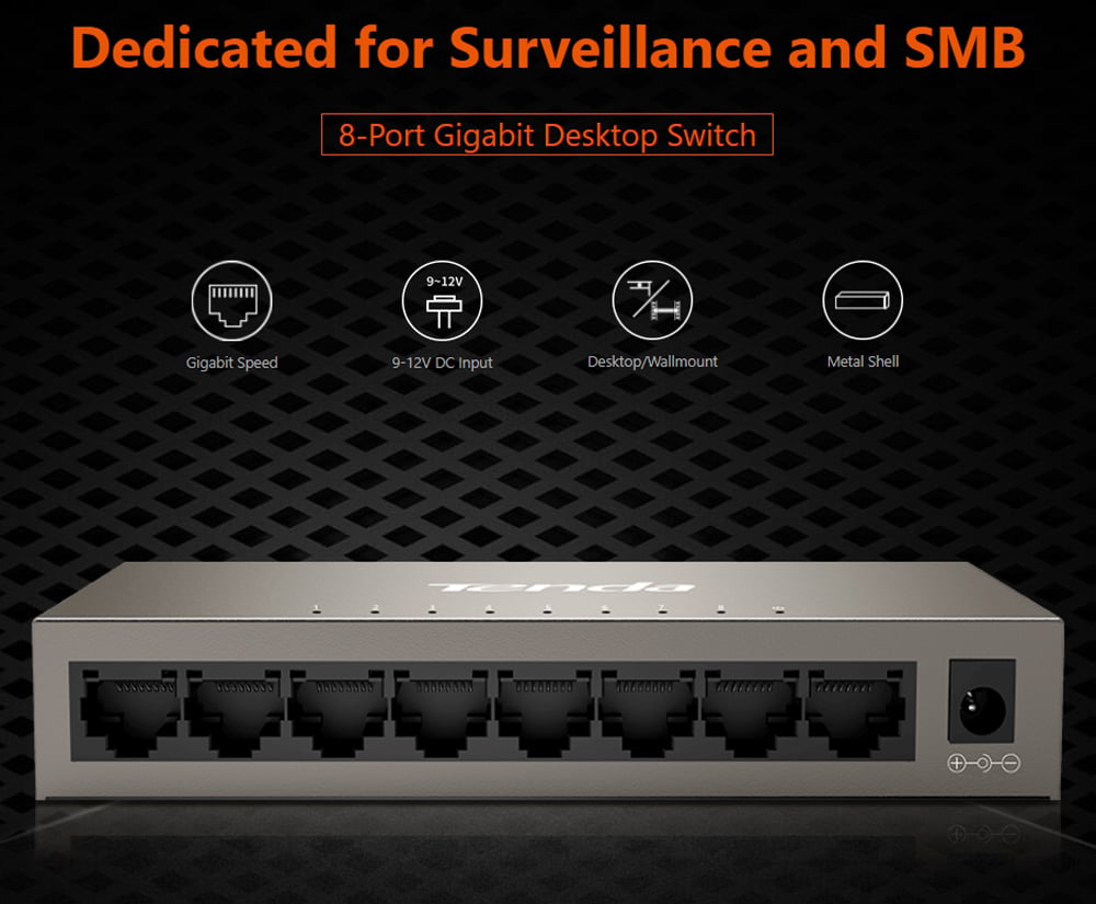 Switch Gigabit 8 Porte Desktop, TEG1008MV2 TENDA - immagine 6