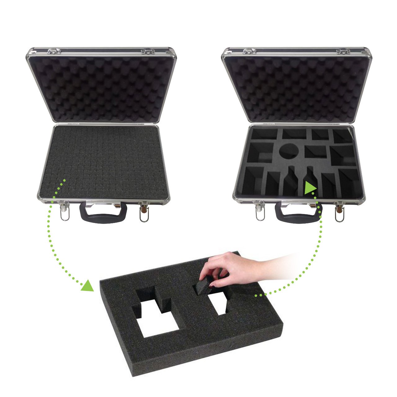 Valigetta Portautensili Alluminio 390x280x100 mm TECHLY - immagine 5