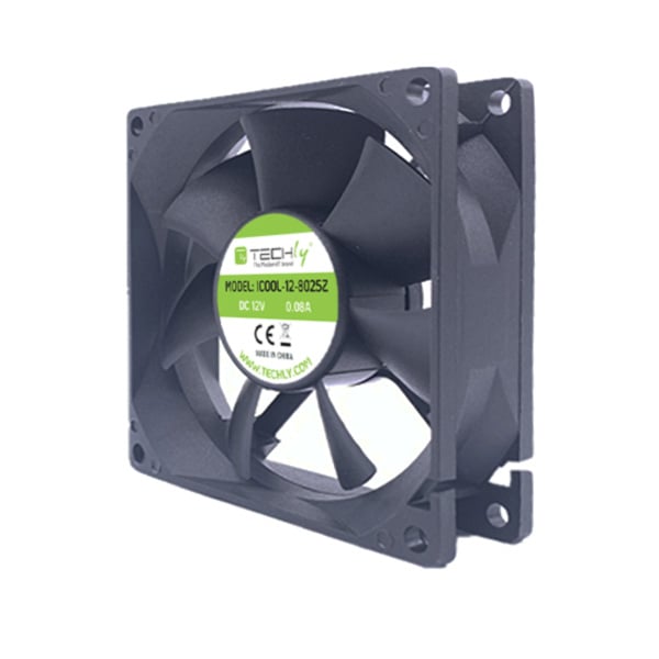 Ventola per PC 80x80x25 12V TECHLY - immagine 4