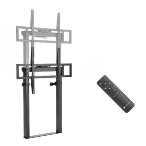 Supporto TV Motorizzato da Parete con Altezza Regolabile per TV da 55-100'' con Telecomando TECHLY