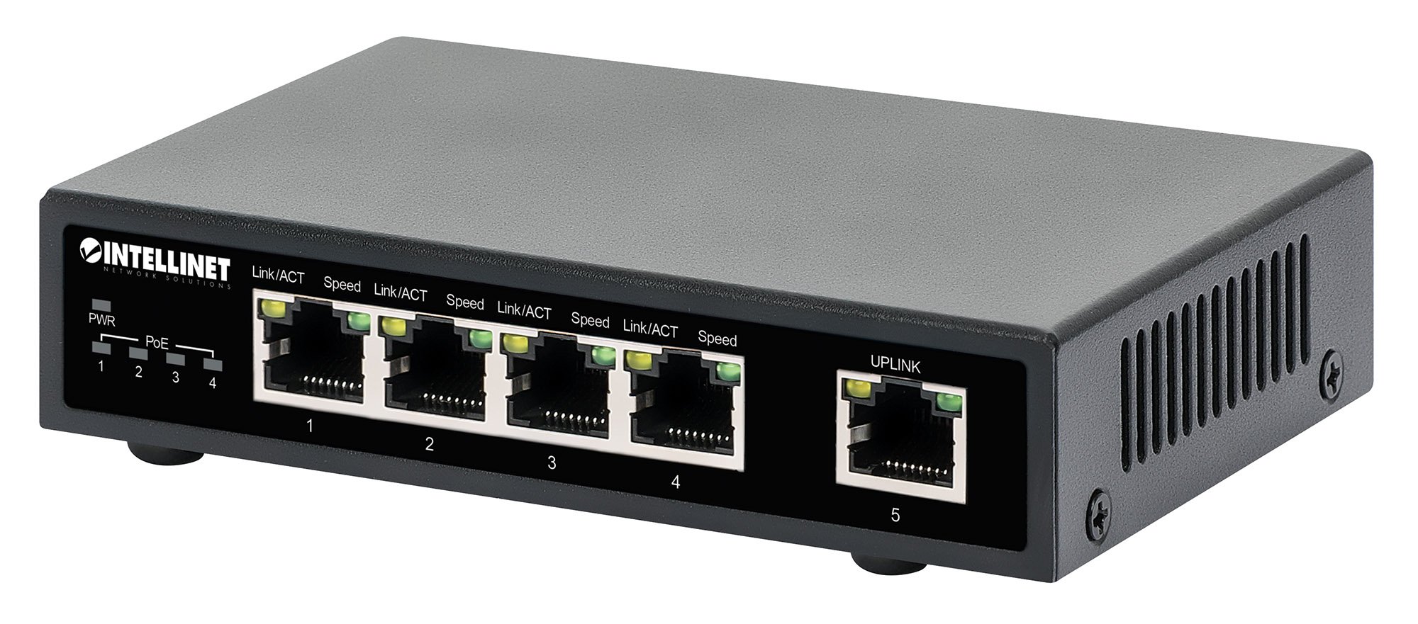Ethernet Switch Gigabit PoE+ 5 porte INTELLINET