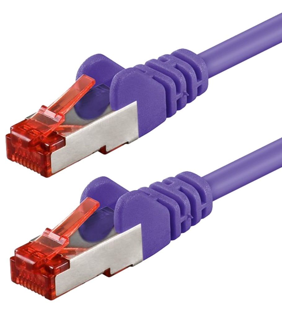 Cavo di rete Patch in rame Cat. 6 Viola SFTP LSZH 10m GOOBAY