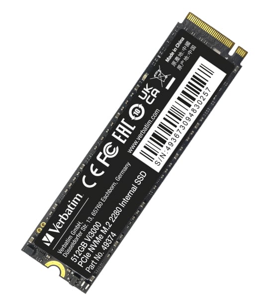 SSD Vi3000 PCIe NVMe M.2 512GB VERBATIM