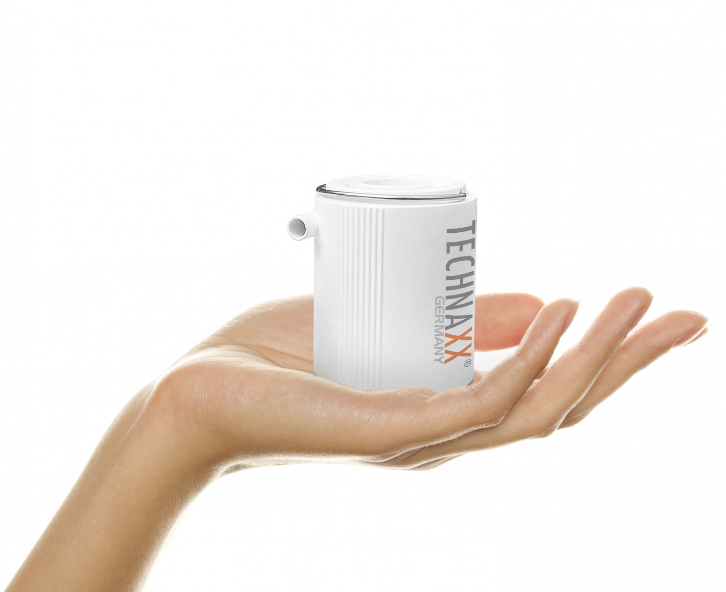 Mini Pompa ad Aria con Batteria Ricaricabile e Luce LED da Campeggio, TX-261 TECHNAXX