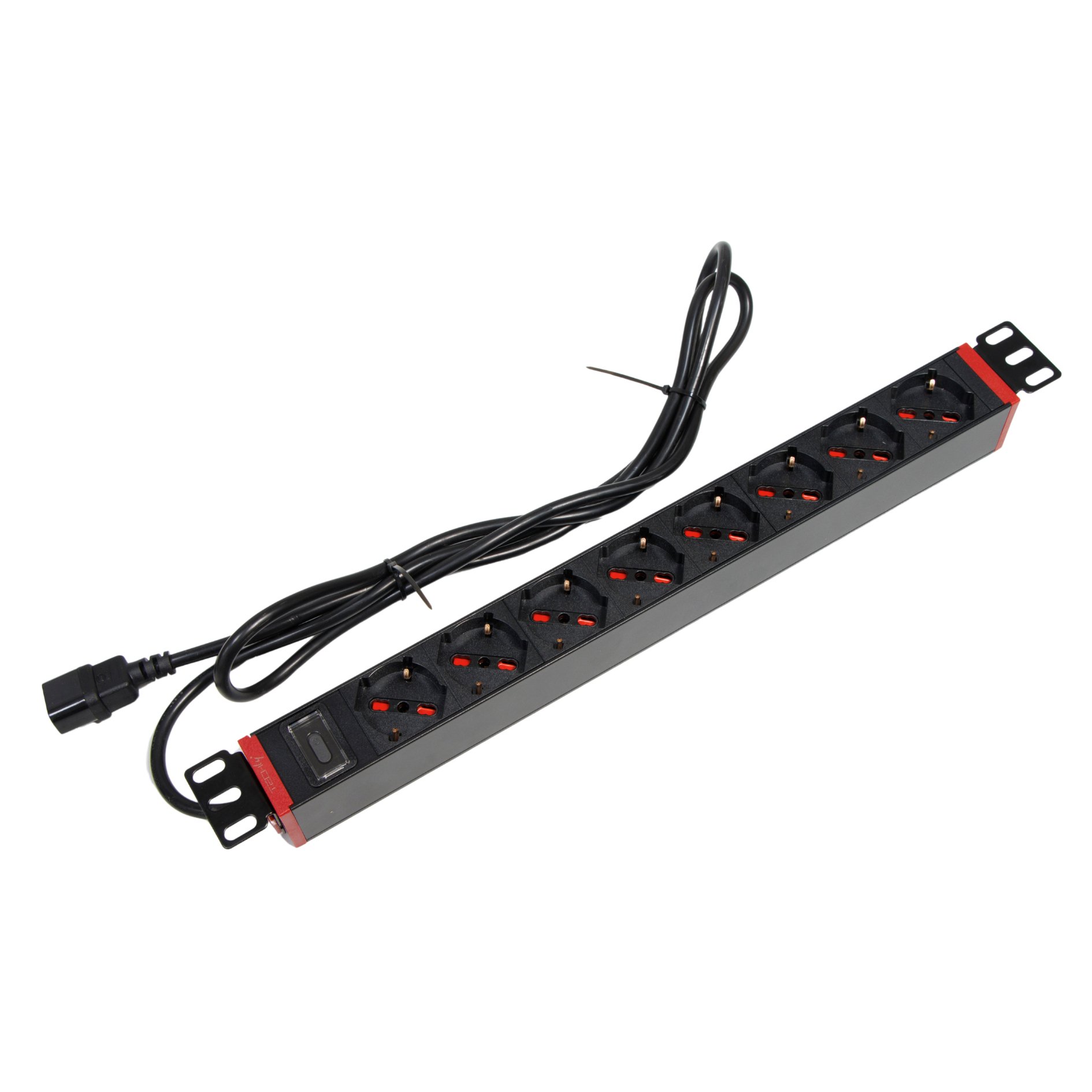 Multipresa 8 Posti da Rack 19'' con Staffa Ruotabile 360° VDE 10A TECHLY PROFESSIONAL