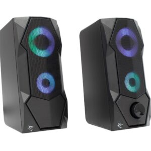 Set Altoparlanti Speakers Gaming USB RGB WHITE SHARK