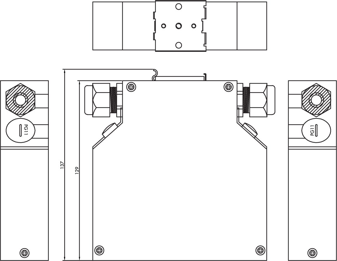 Scatola di Giunzione per Guida DIN per Connettori in Fibra Ottica LC o SC LOGILINK - immagine 7