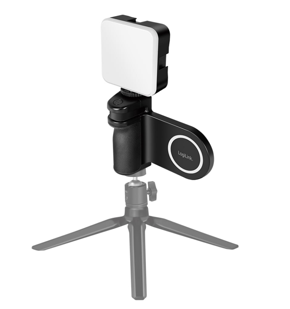 Impugnatura Magnetica per Smartphone con Telecomando Wireless e Luce a 3 Livelli di Luminosità LOGILINK - immagine 7