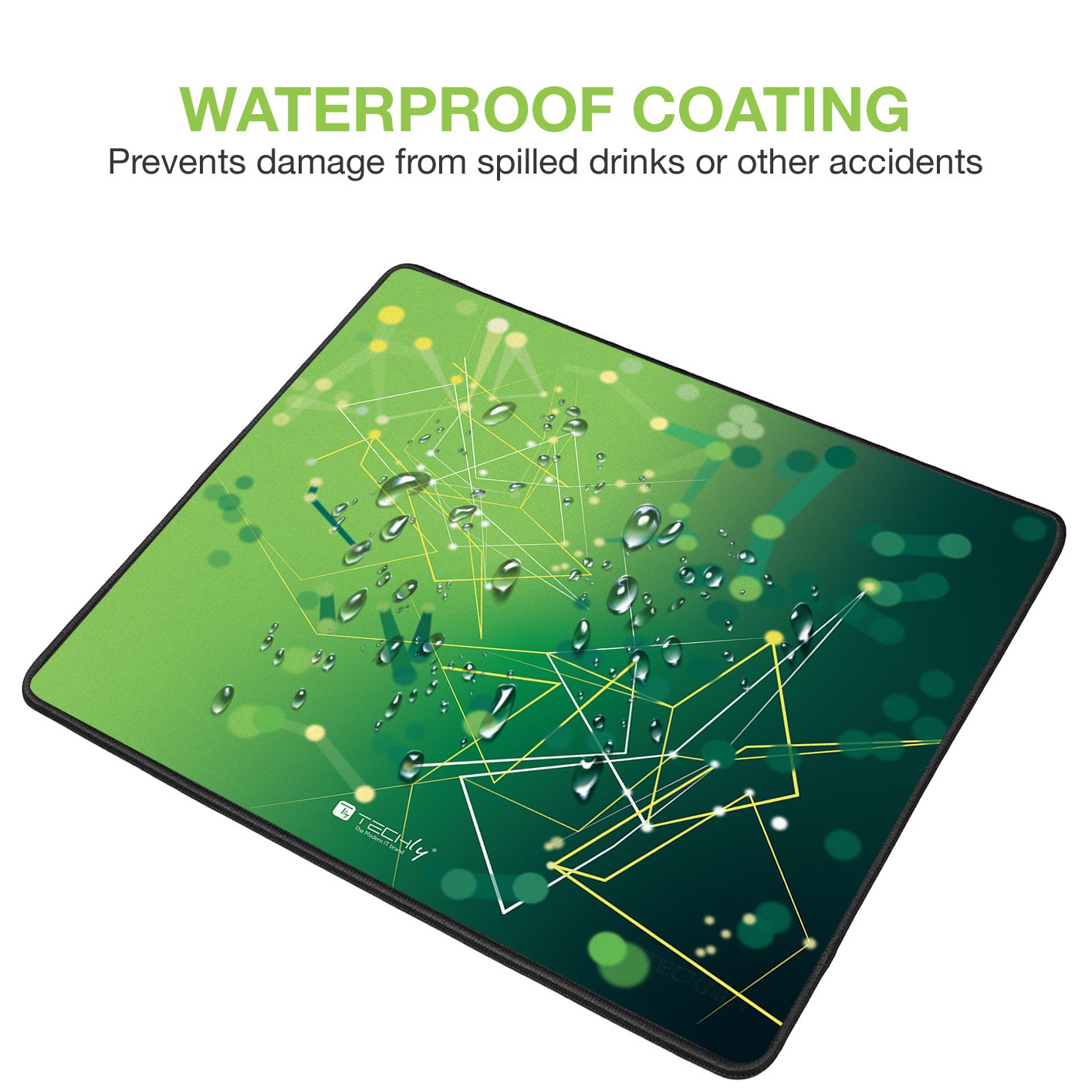 Tappetino Gaming Antiscivolo XL 450 x 400 mm Verde TECHLY - immagine 7