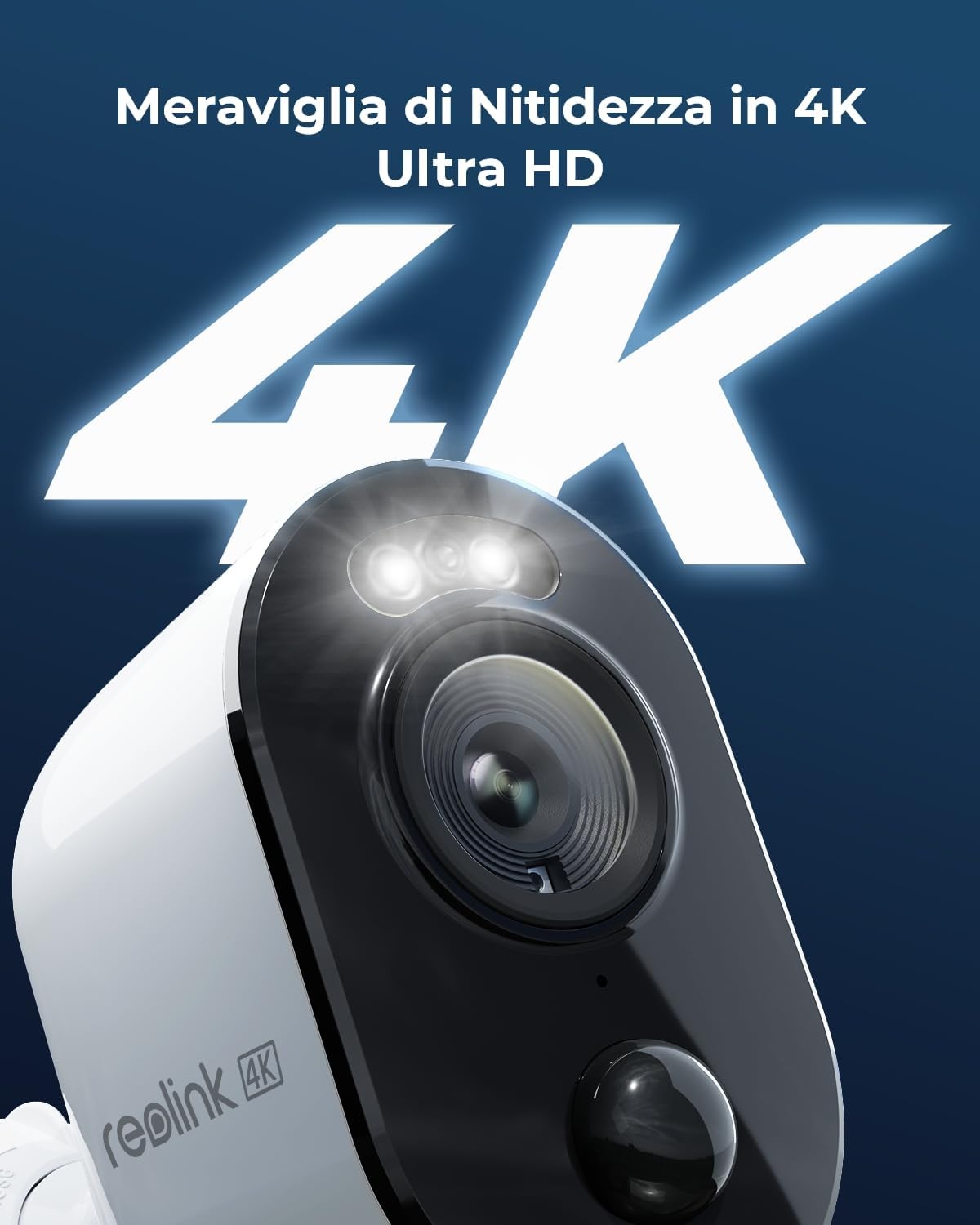 Telecamera di Sicurezza a Batteria 4K 8MP Argus 3 Ultra, BWC4K01 REOLINK - immagine 8
