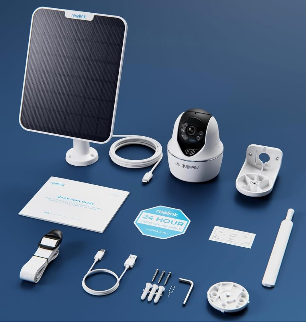 Videocamera di Sorveglianza 4K 8MP Argus PT Ultra con Pannello Solare, BWPT4K04SP64 REOLINK - immagine 7