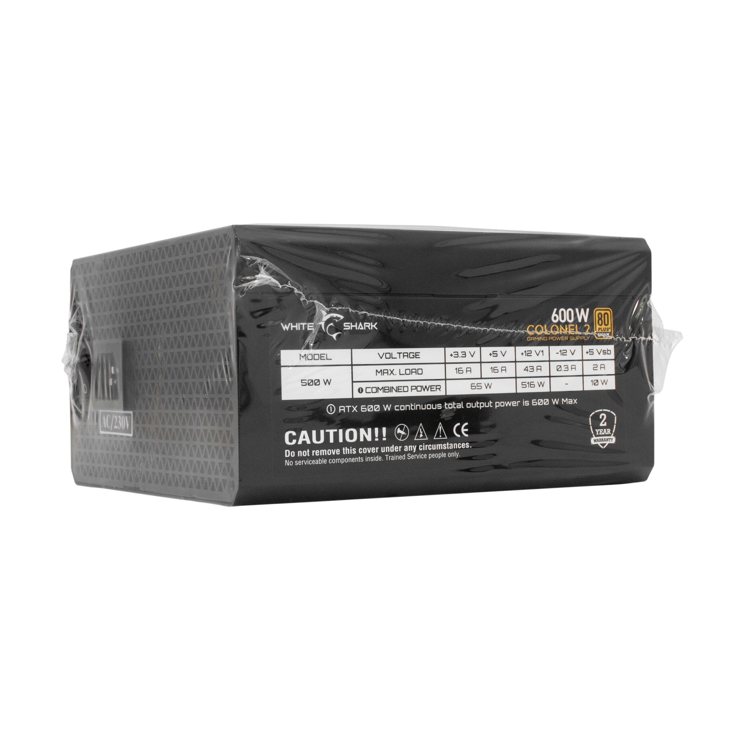 Alimentatore per PC ATX 600 Watt WHITE SHARK - immagine 7