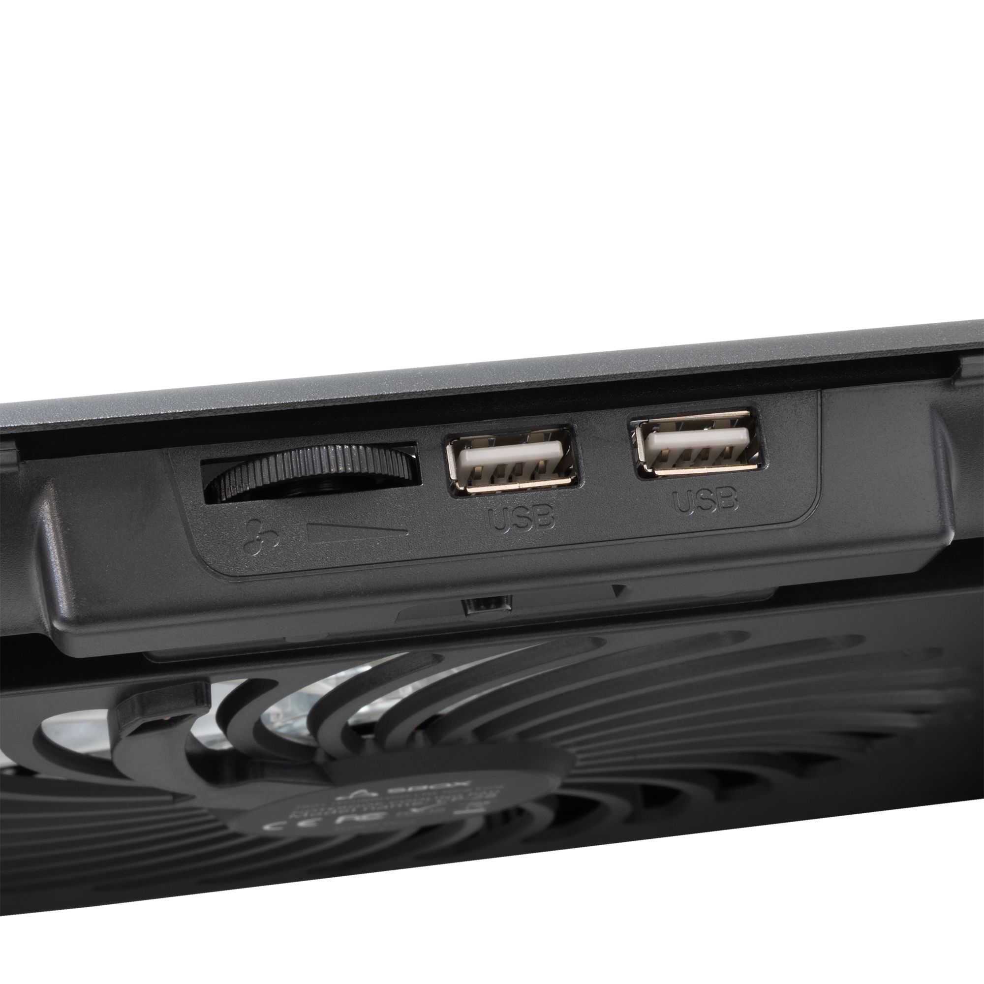 Supporto di Raffreddamento per Notebook fino a 17,3'' con 8 Regolazioni di Altezza e 2 Porte USB, CP-28 SBOX - immagine 7