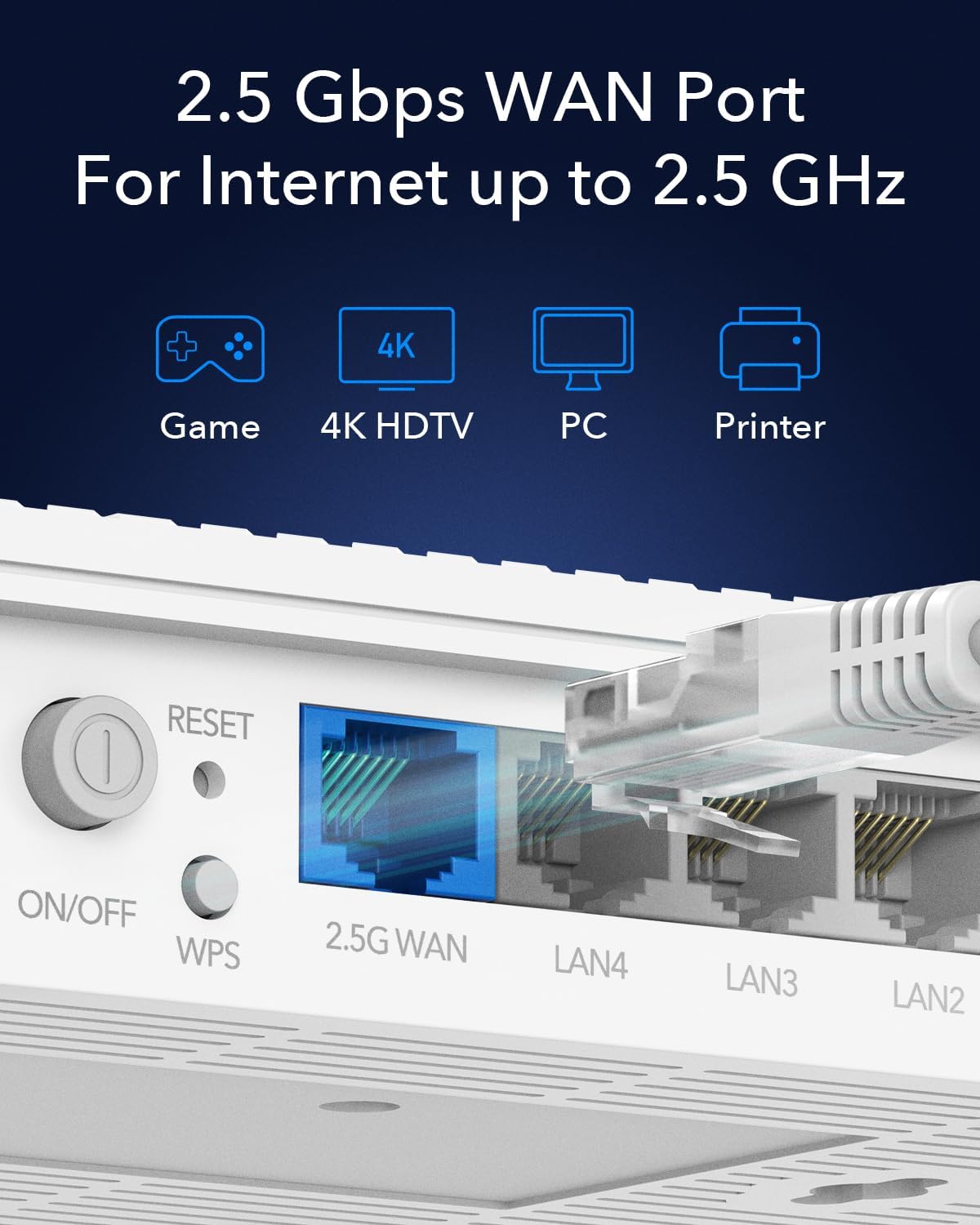 Mesh Router Wi-Fi 6 AX3000 Dual Band 2,5 Gbps WAN, WR3000H CUDY - immagine 6