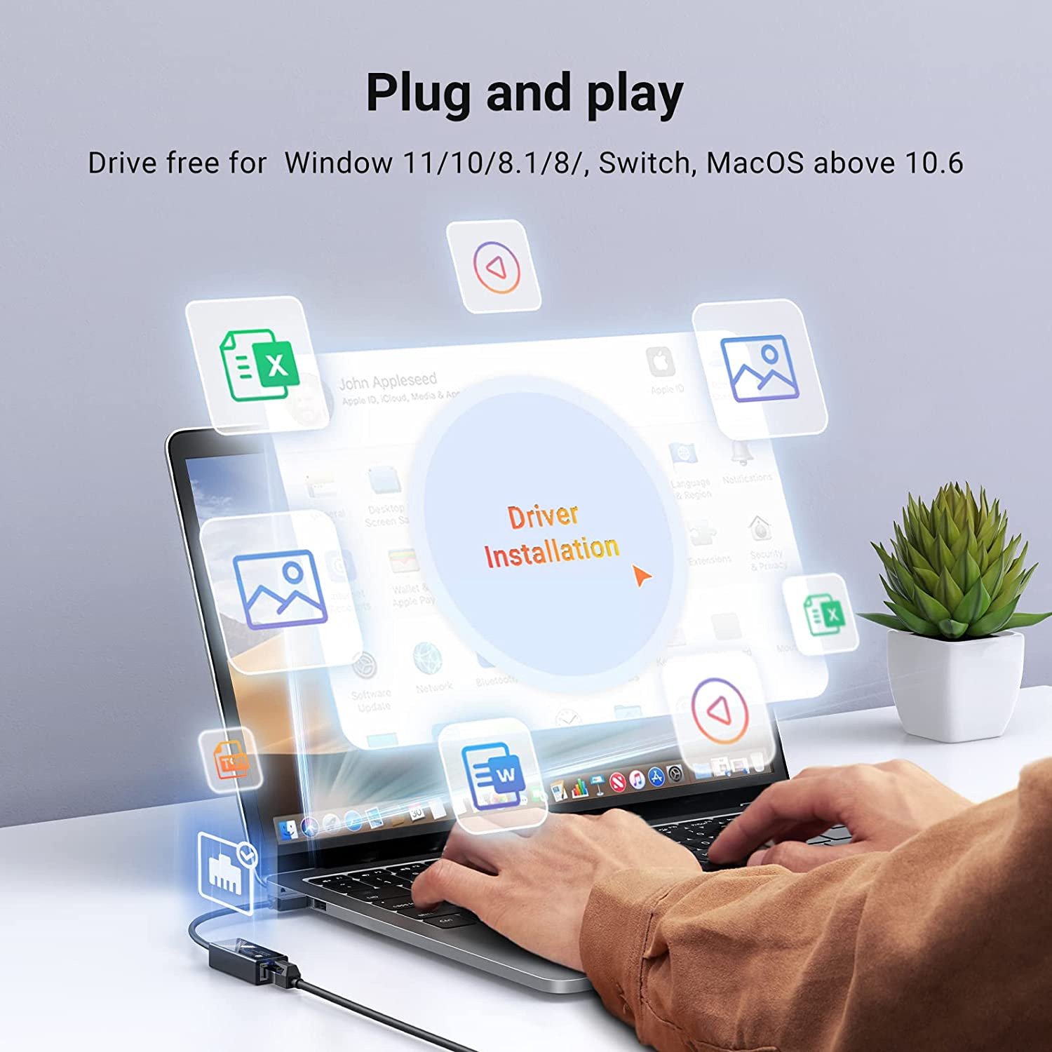 Adattatore di Rete Gigabit USB tipo A SuperSpeed TECHLY - immagine 6
