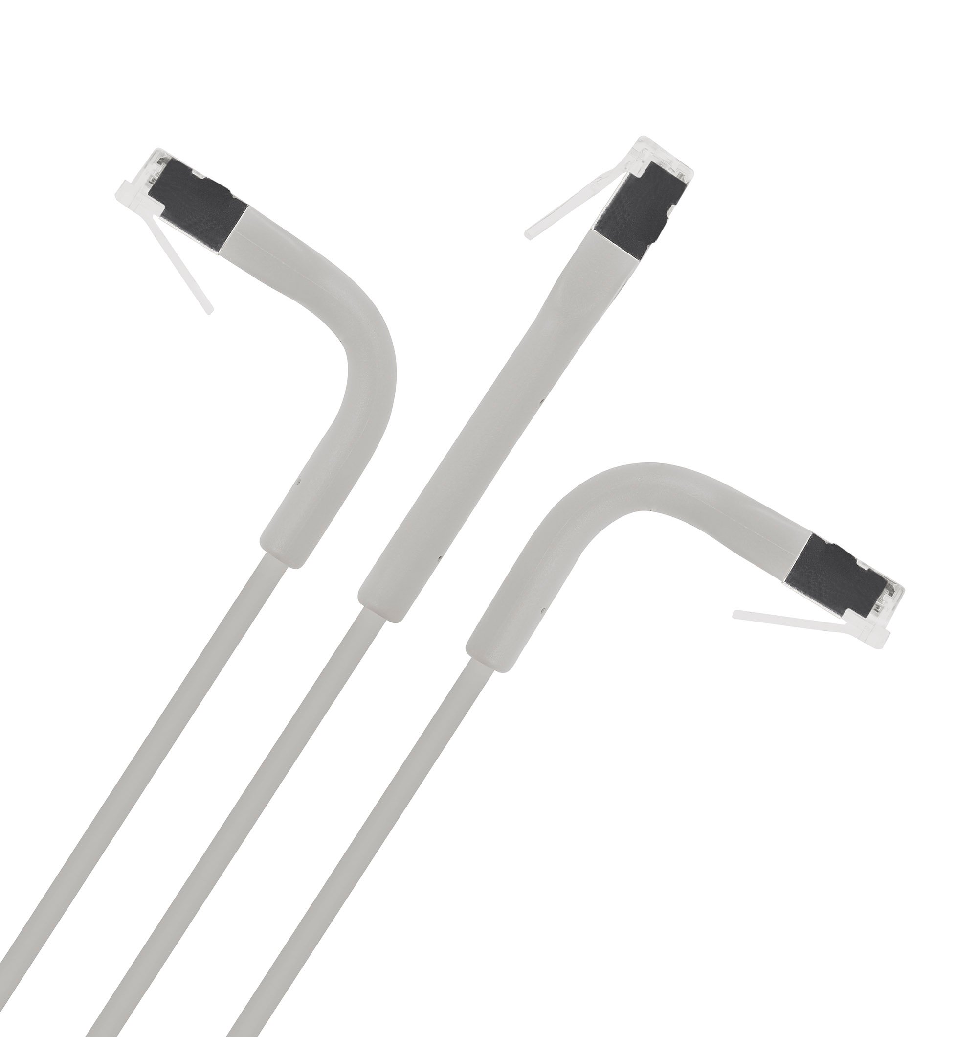 Cavo di rete Patch in Rame Cat. 6A F/FTP Pieghevole FlexiBoot Slim Grigio 1 m INTELLINET - immagine 6