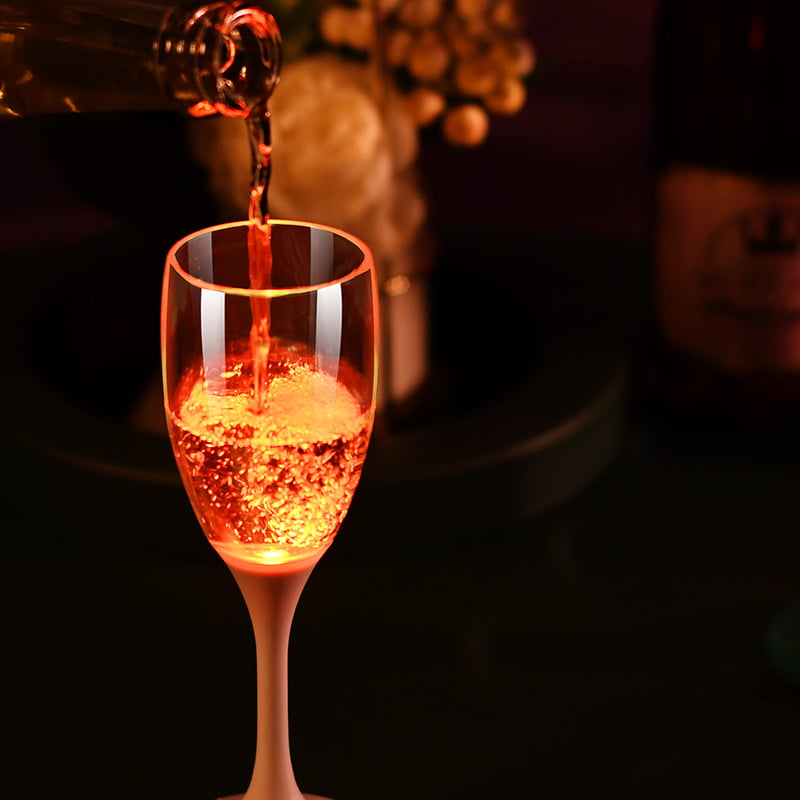 Confezione da 6 Bicchieri da Champagne con 6 Colorazioni LED TECHLY - immagine 6