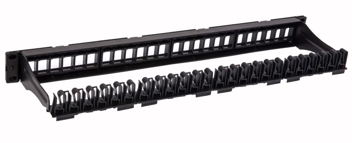 Pannello Patch Modulare 24 Posti UTP con Moduli Removibili 1 Unità Nero TECHLY PROFESSIONAL - immagine 6