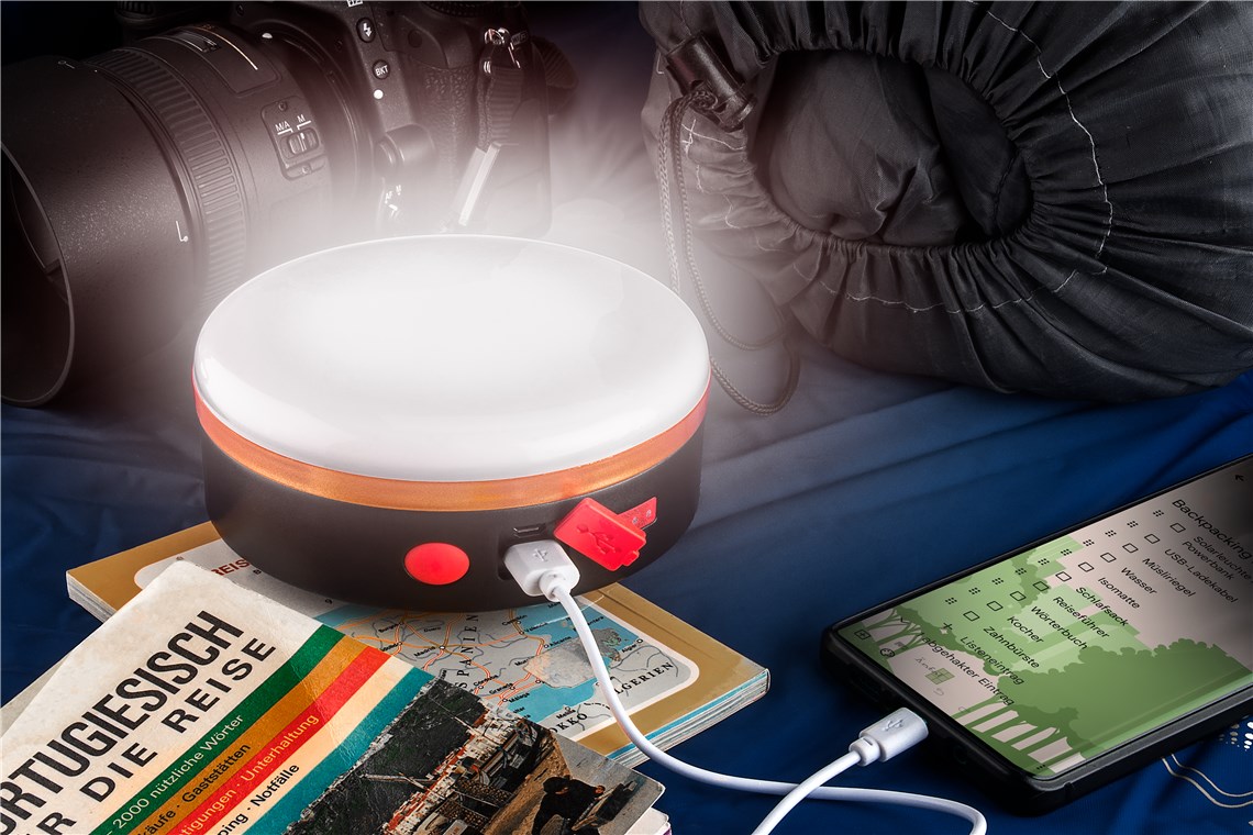 Lampada da Campeggio Solare a LED con Telecomando IR e Powerbank GOOBAY - immagine 7