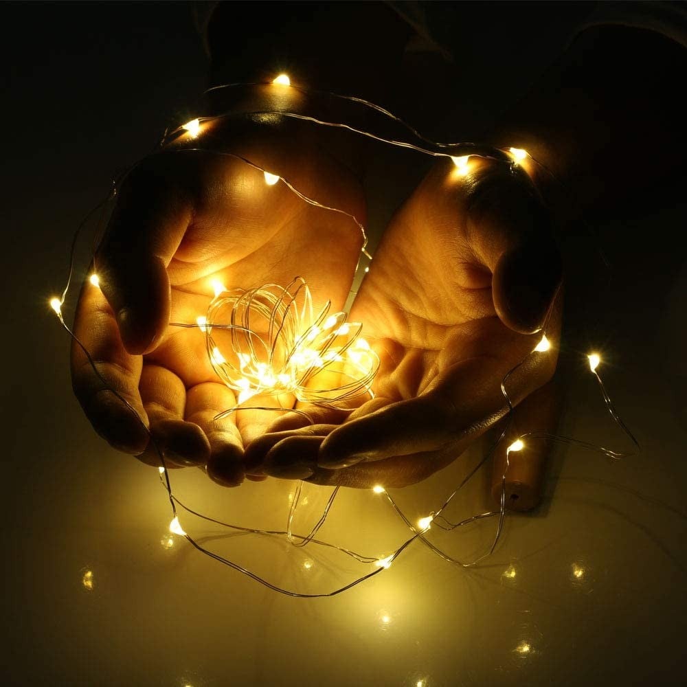 Confezione da 3pz Catena Luminosa per Bottiglie da 10 LED con Timer GOOBAY - immagine 7