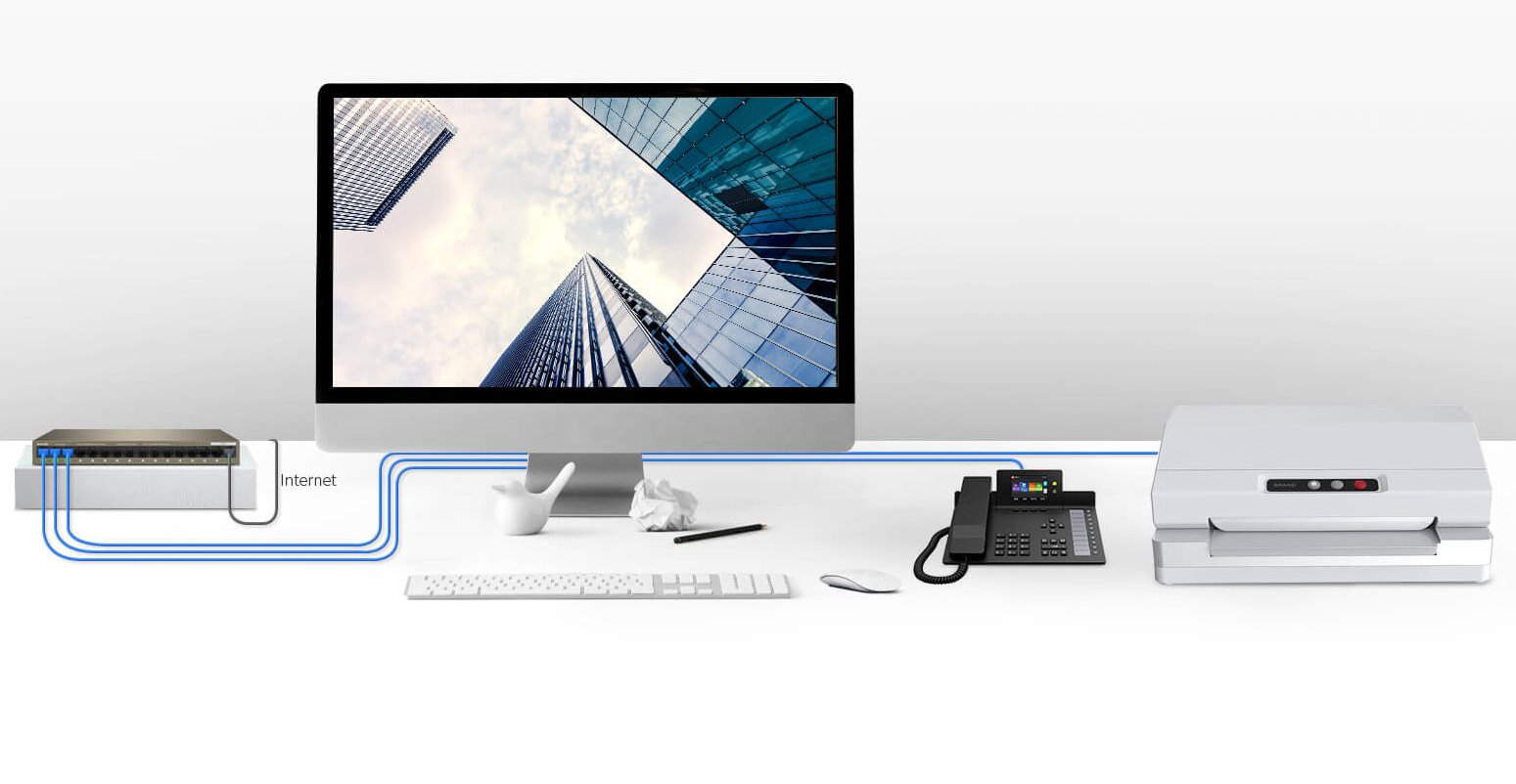 Switch 16 porte Gigabit Ethernet 2000Mbps, TEG1016M TENDA - immagine 7