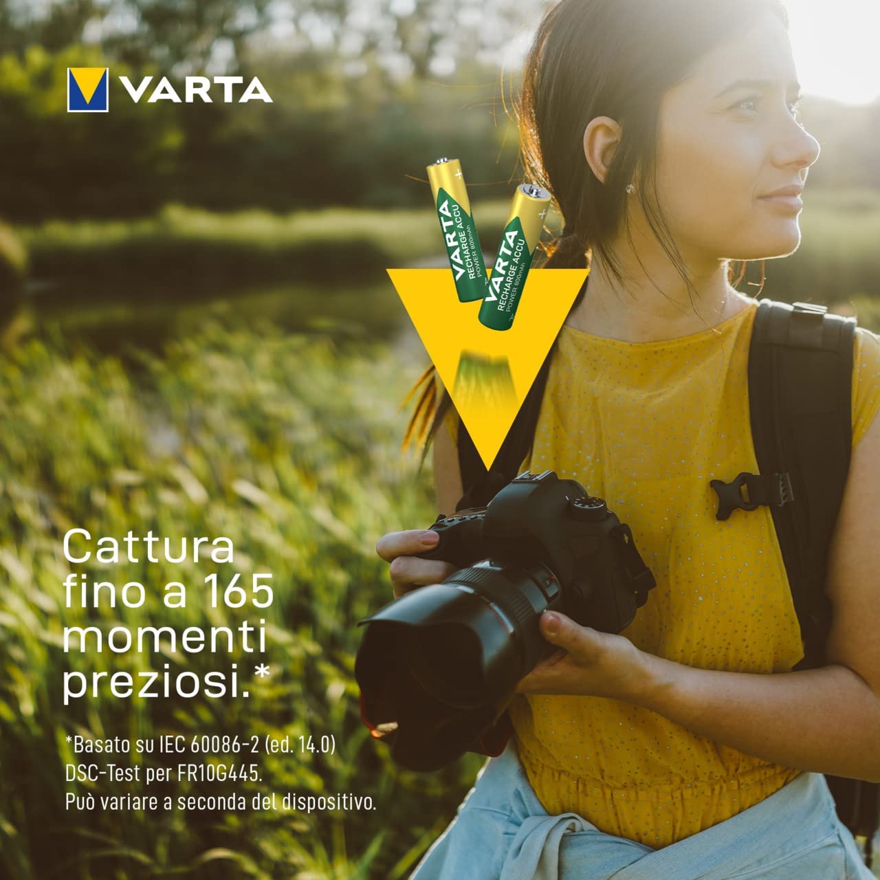 Blister 4 Batterie Ricaricabili Mini Stilo AAA 800 mAh VARTA - immagine 7