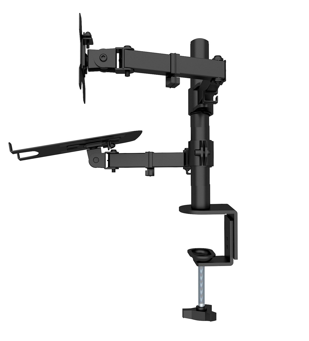 Supporto da Scrivania Braccio per Monitor 13-32'' e Mensola per Laptop TECHLY - immagine 7