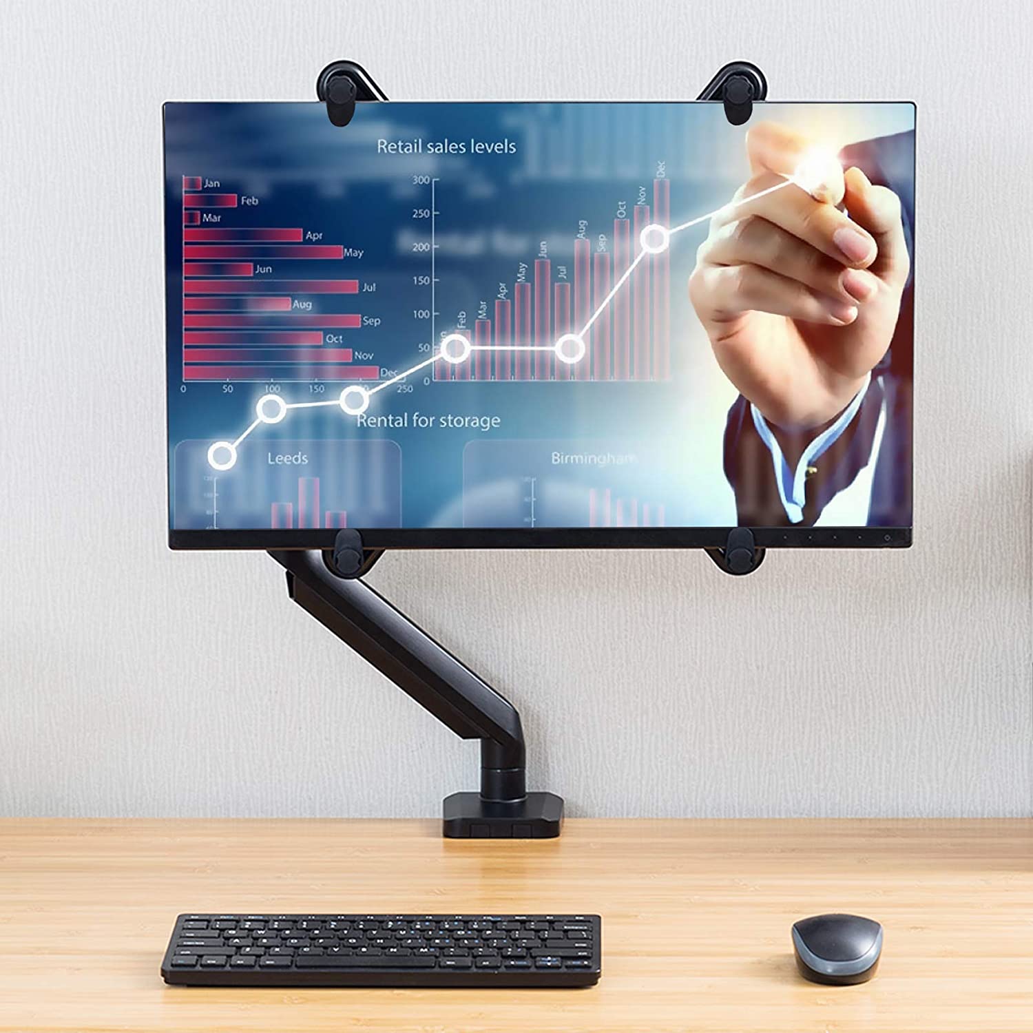 Kit Adattatore di Montaggio Non VESA per Monitor 13-27'' TECHLY NP - immagine 7