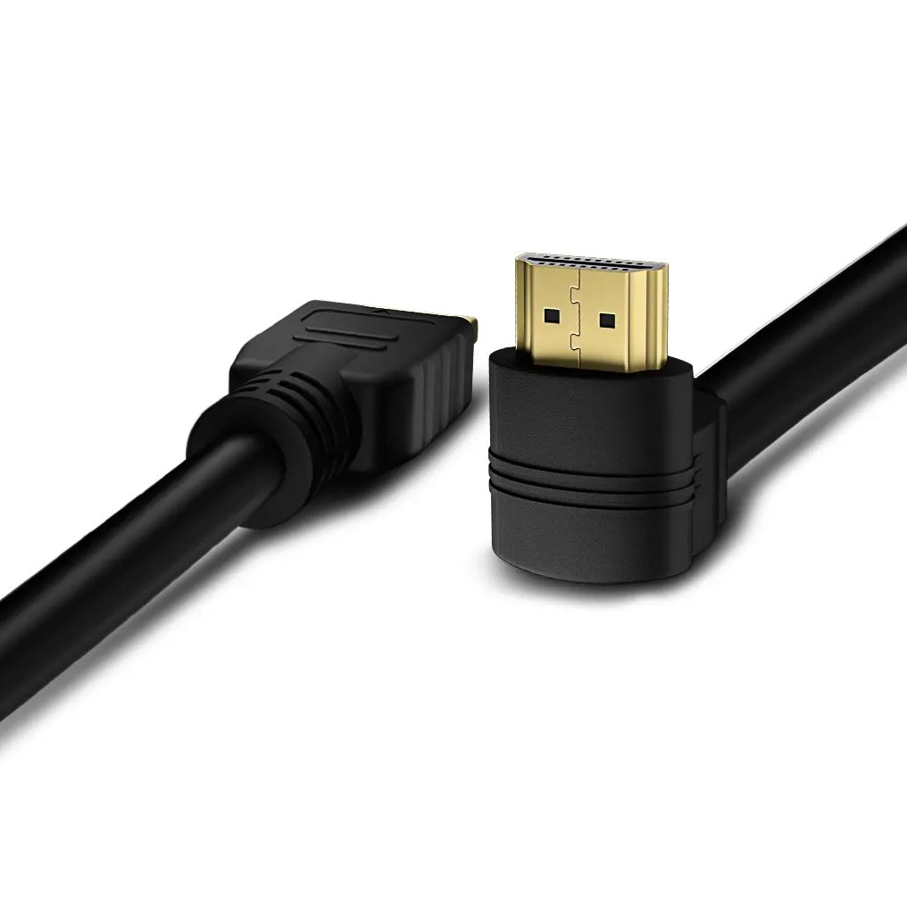 Cavo HDMI™ High Speed con Ethernet A/A M/M Angolato 90° 2m TECHLY - immagine 6