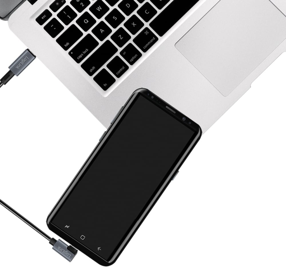 Cavo HighSpeed E-mark PD USB-C™ Maschio Angolato/USB-C™ Maschio Dritto 2m Nero LOGILINK - immagine 7