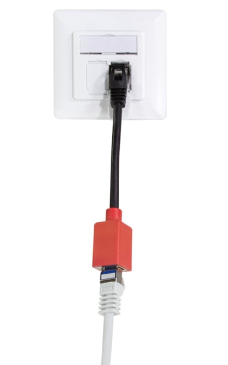Adattatore RJ45 Cat.6A Classe EA Break Away Protezione Antistrappo 20cm LOGILINK - immagine 6