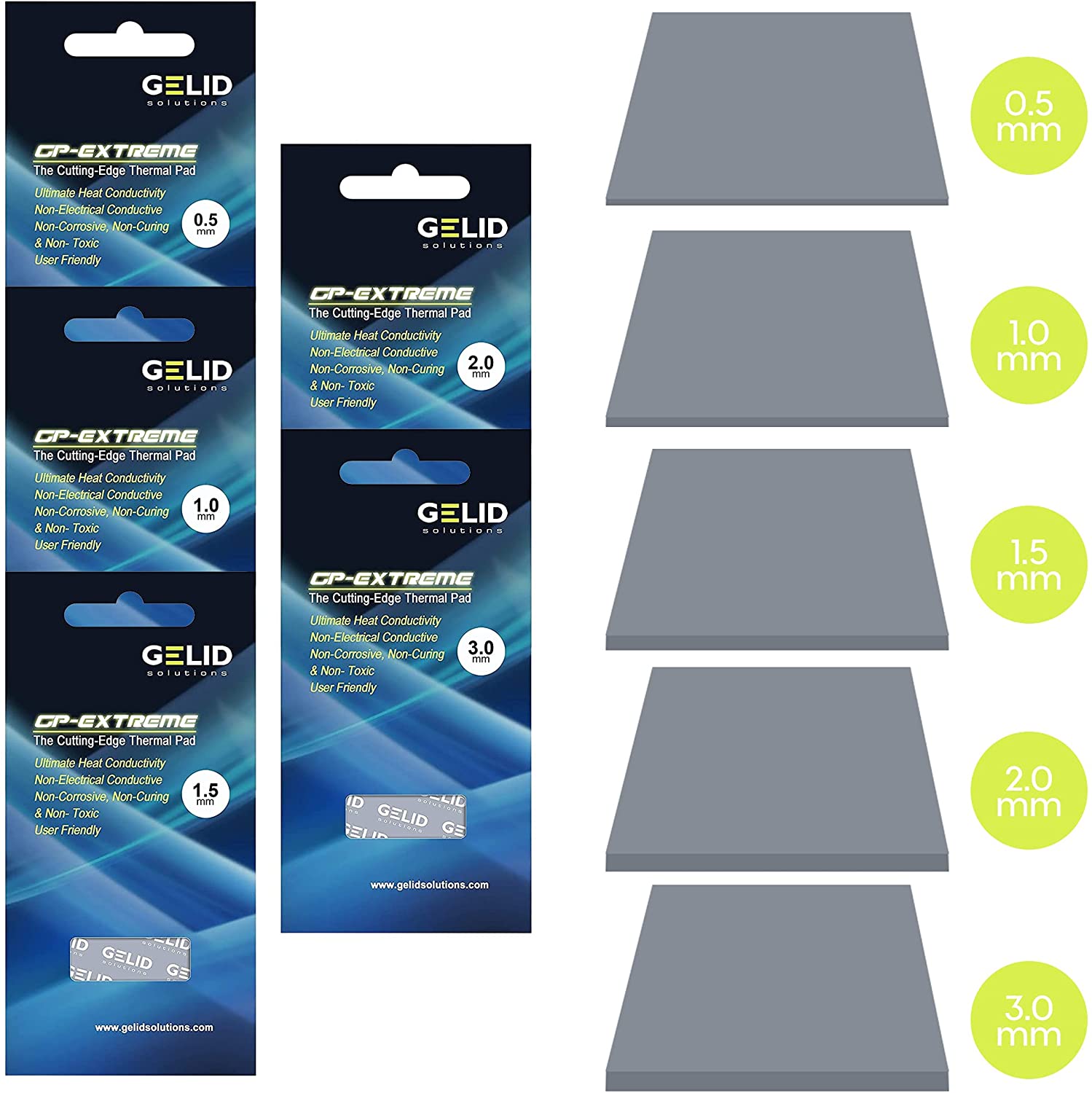 2x Gomma Termoconduttiva 80x40x1.5 mm, TP-VP01-C GELID SOLUTIONS - immagine 7