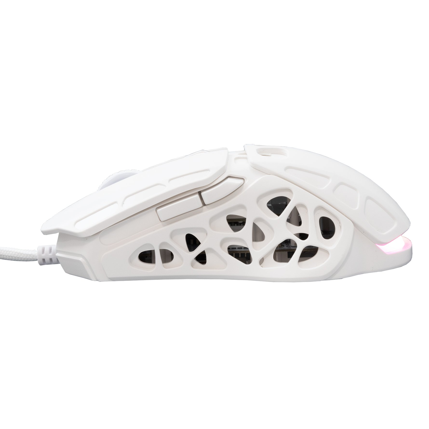 Mouse Ottico Gaming LED RGB con Cavo USB 7200 dpi Bianco, ECTOR WHITE SHARK - immagine 7