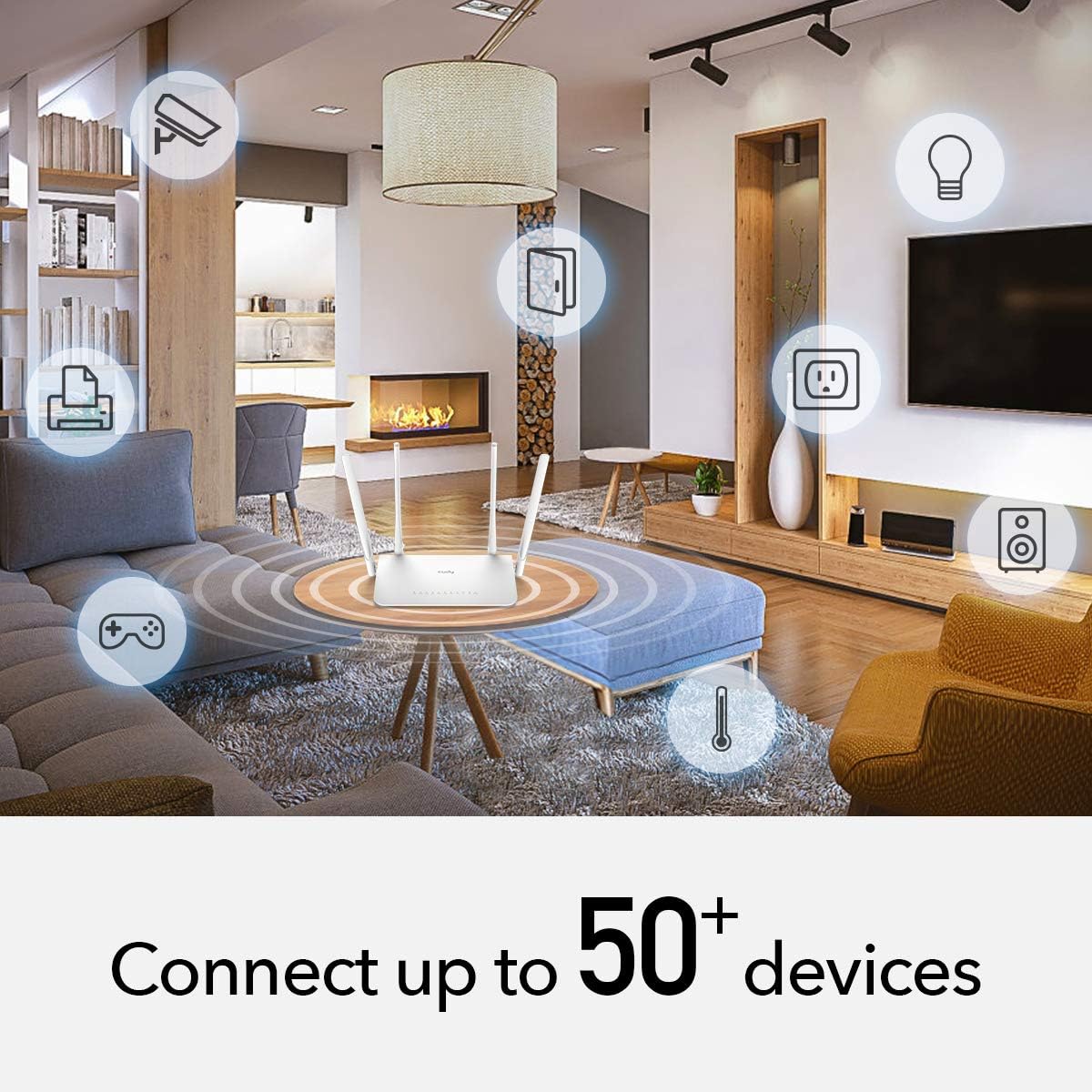 Router WiFi Dual Band AC1200 Gigabit, WR1300 CUDY - immagine 7