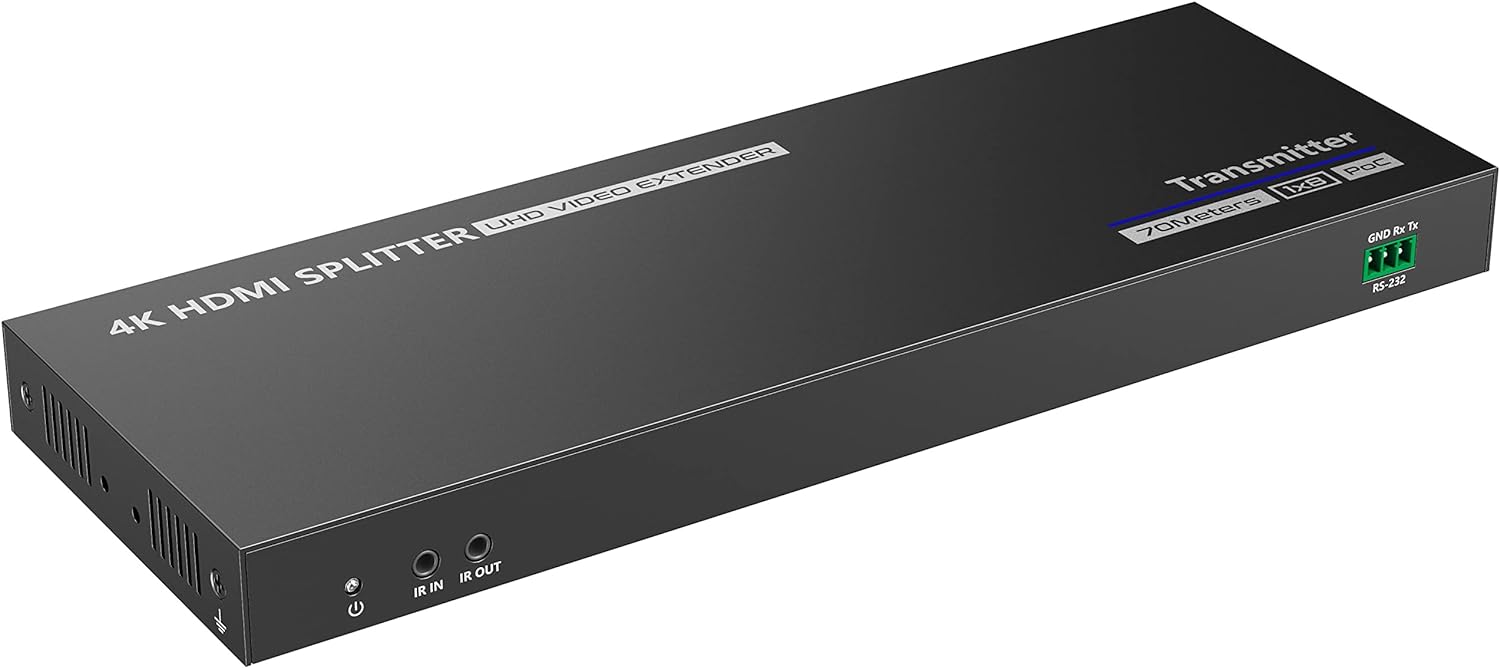 Extender Splitter HDMI 8 vie su Cavo di Rete 70 metri PoC TECHLY - immagine 6