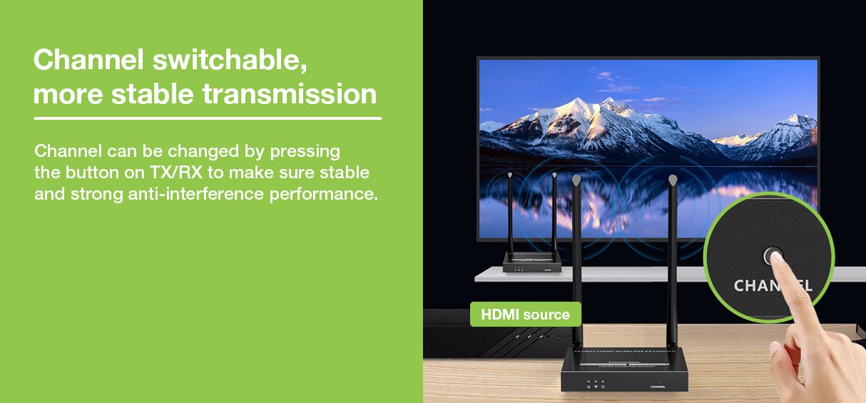 Kit Extender HDMI Wireless 5G 4K 60Hz fino a 50m TECHLY - immagine 7