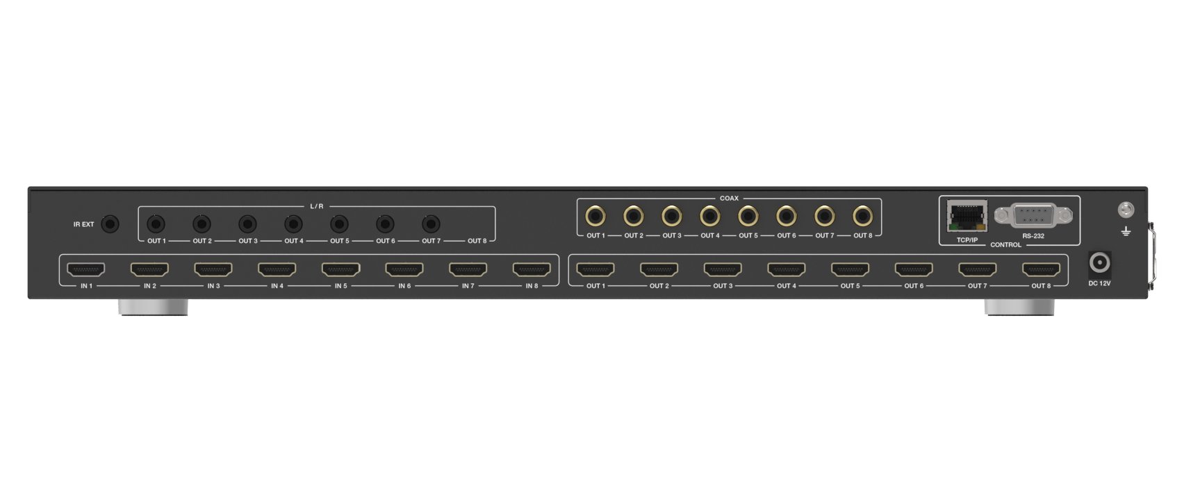 Matrix Swtich HDMI 2.0 8x8 18Gbps 4k@60Hz TECHLY - immagine 6