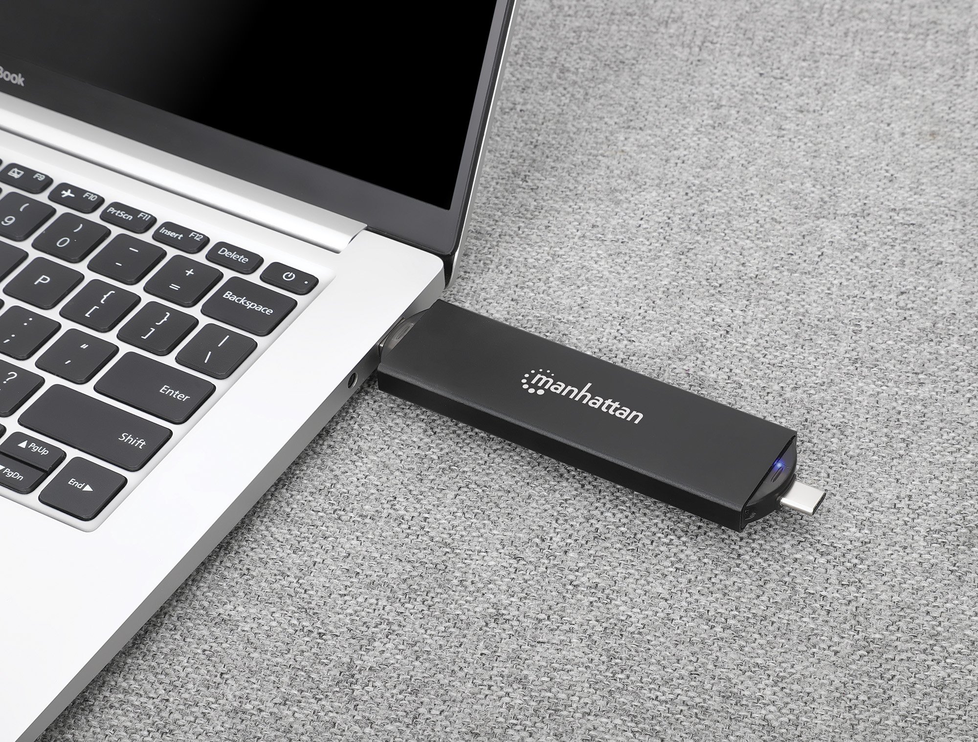 Box Esterno USB SSD M.2 NVMe e SATA Connessioni USB-C™ e USB A MANHATTAN - immagine 7