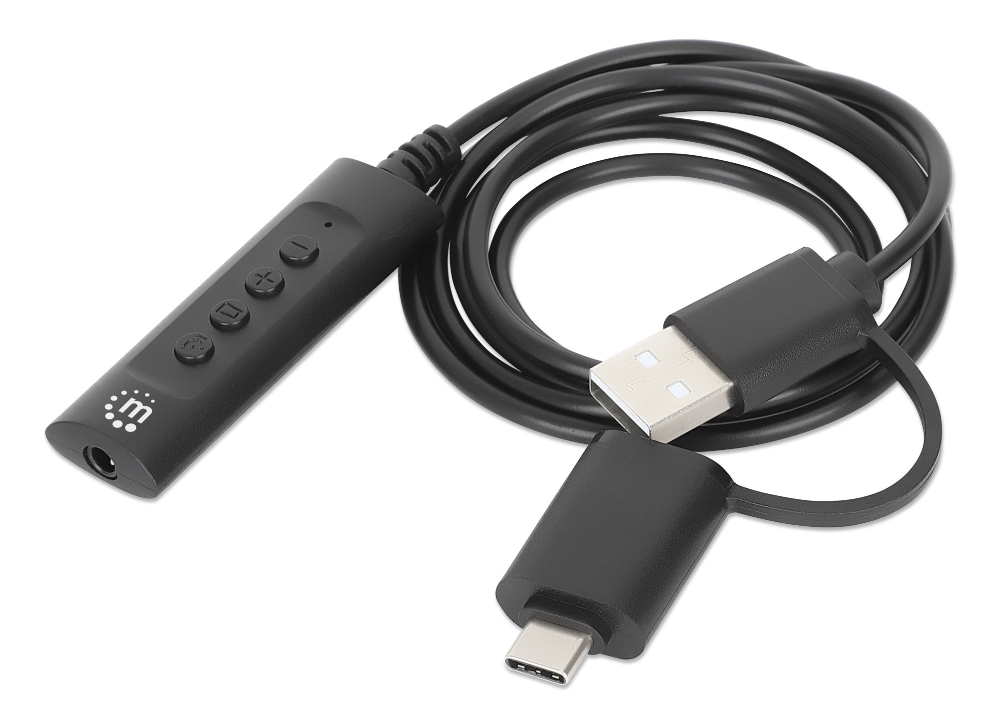 Cavo Adattatore 2-in-1 da USB-C™ e USB-A a Audio Stereo Aux da 3,5 mm MANHATTAN - immagine 7