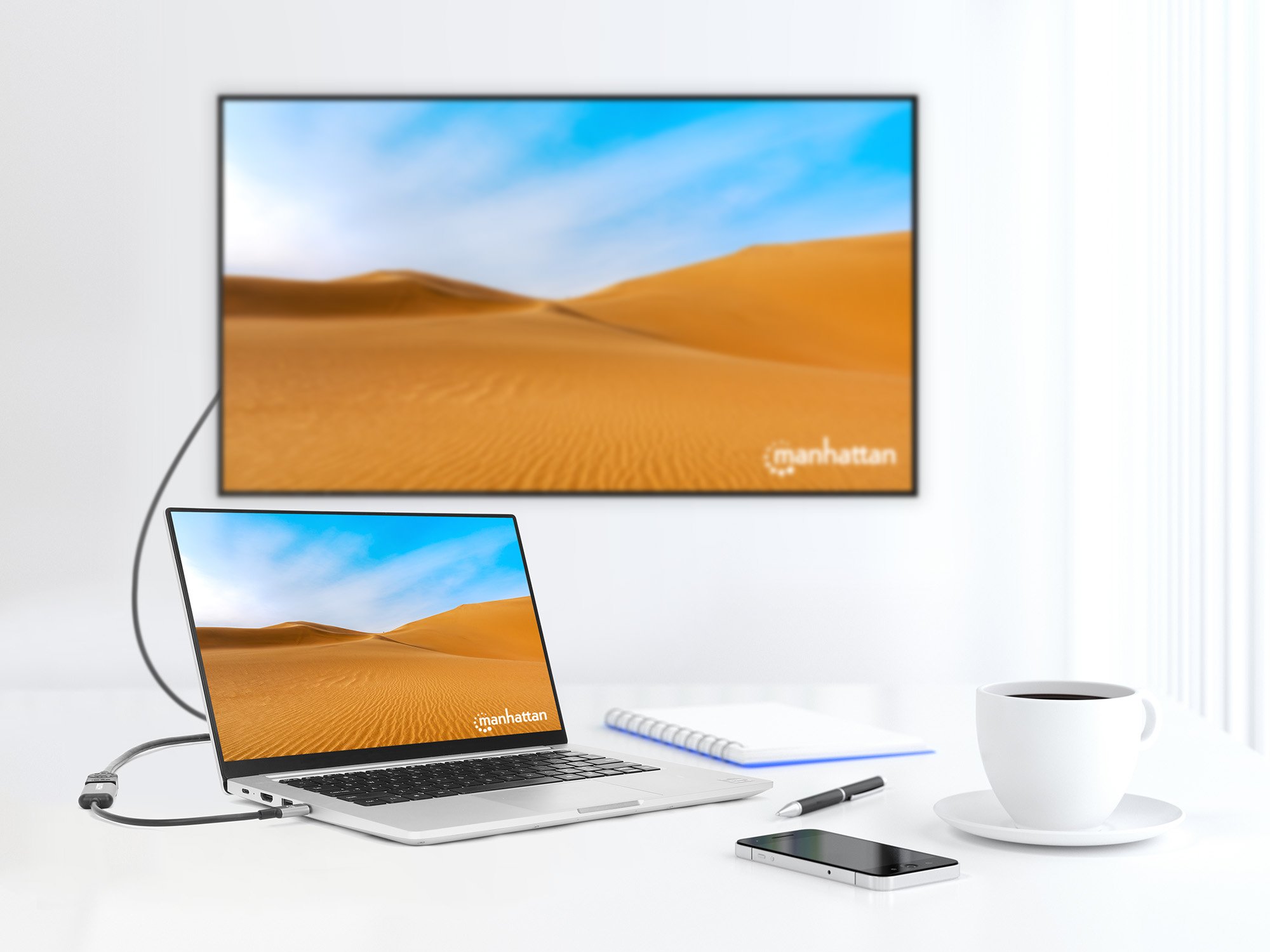 Adattatore USB-C™ a HDMI 4K@60Hz MANHATTAN - immagine 7