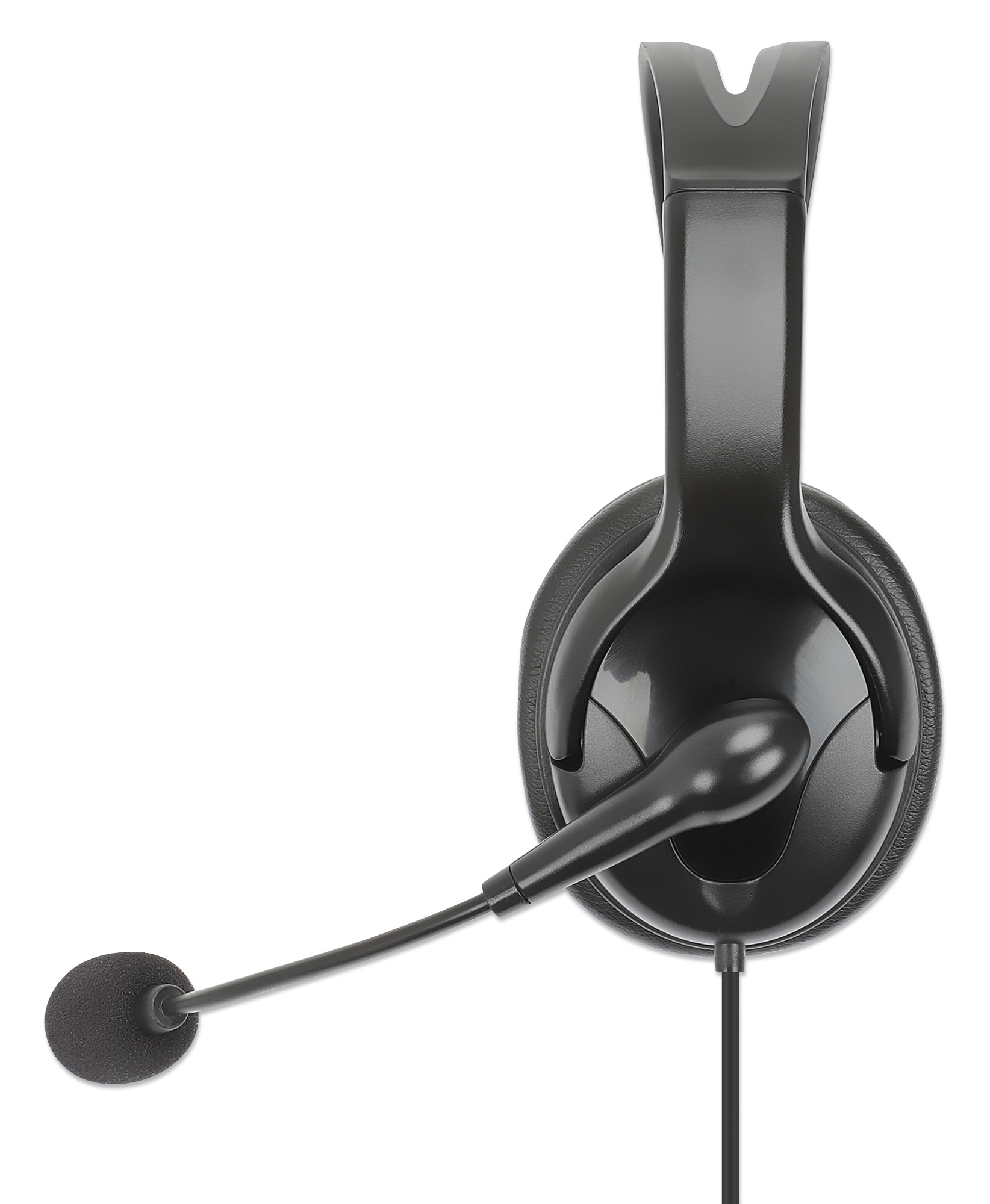 Cuffia Mono USB con Microfono Reversibile Cavo 2m MANHATTAN - immagine 7
