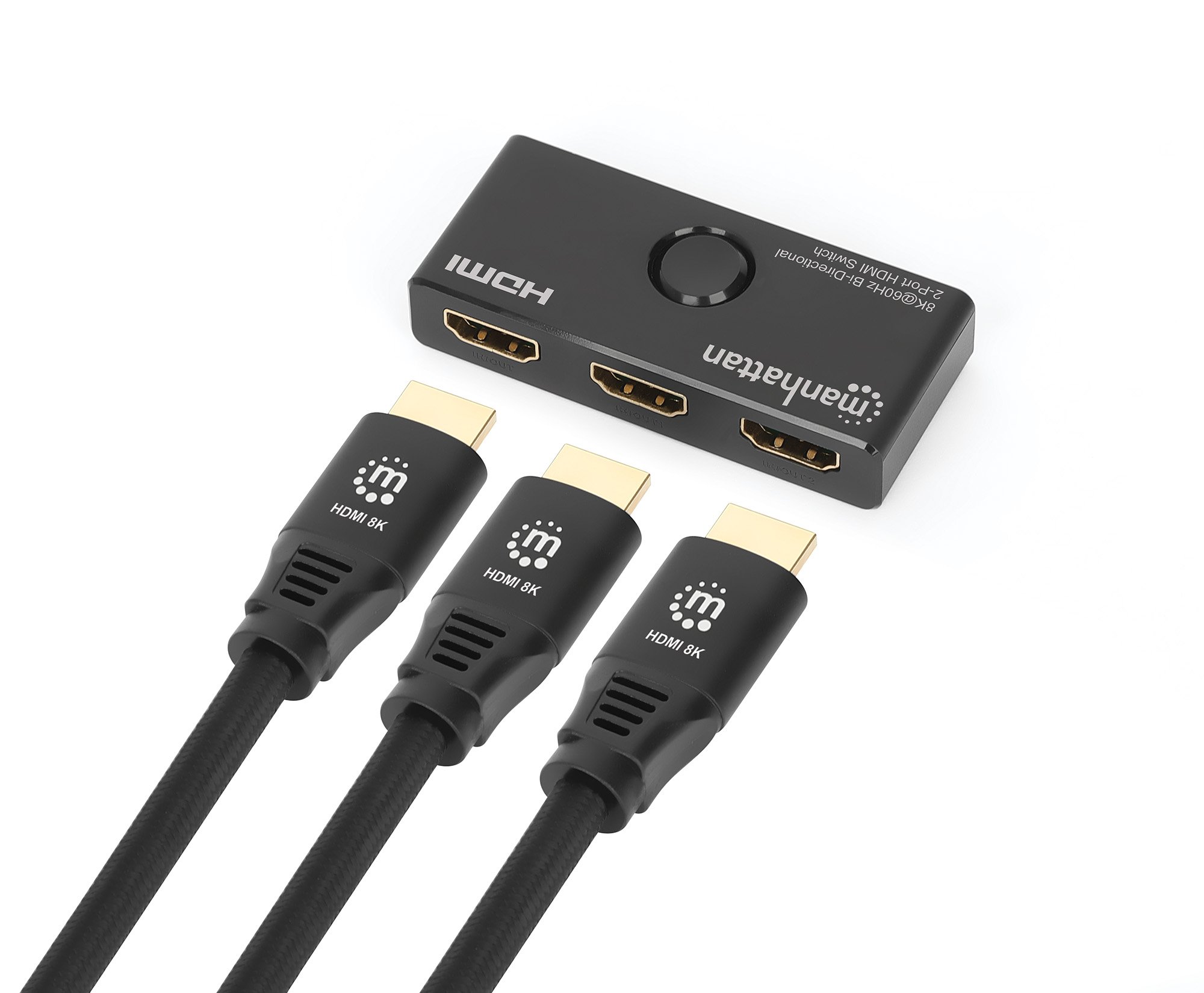 Switch HDMI 2 Porte 8K@60Hz Bidirezionale MANHATTAN - immagine 7