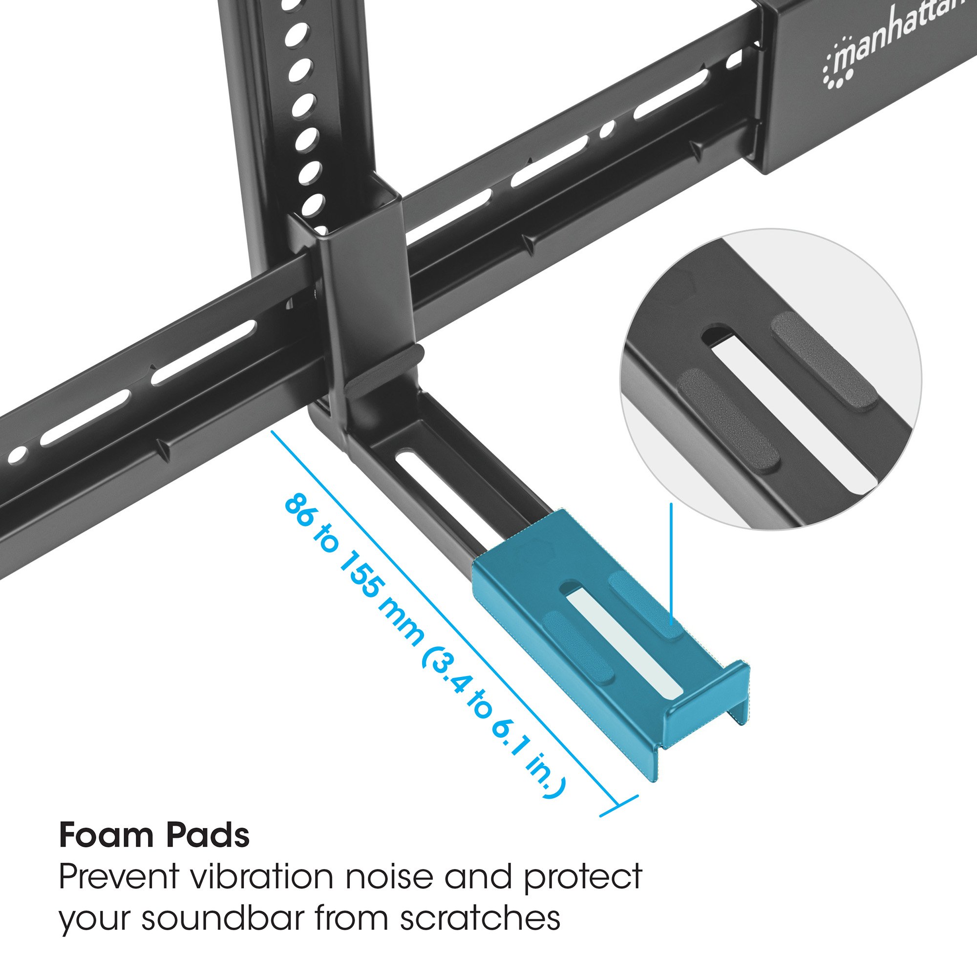 Supporto Universale per Soundbar da Muro Max VESA 800x400 MANHATTAN - immagine 7