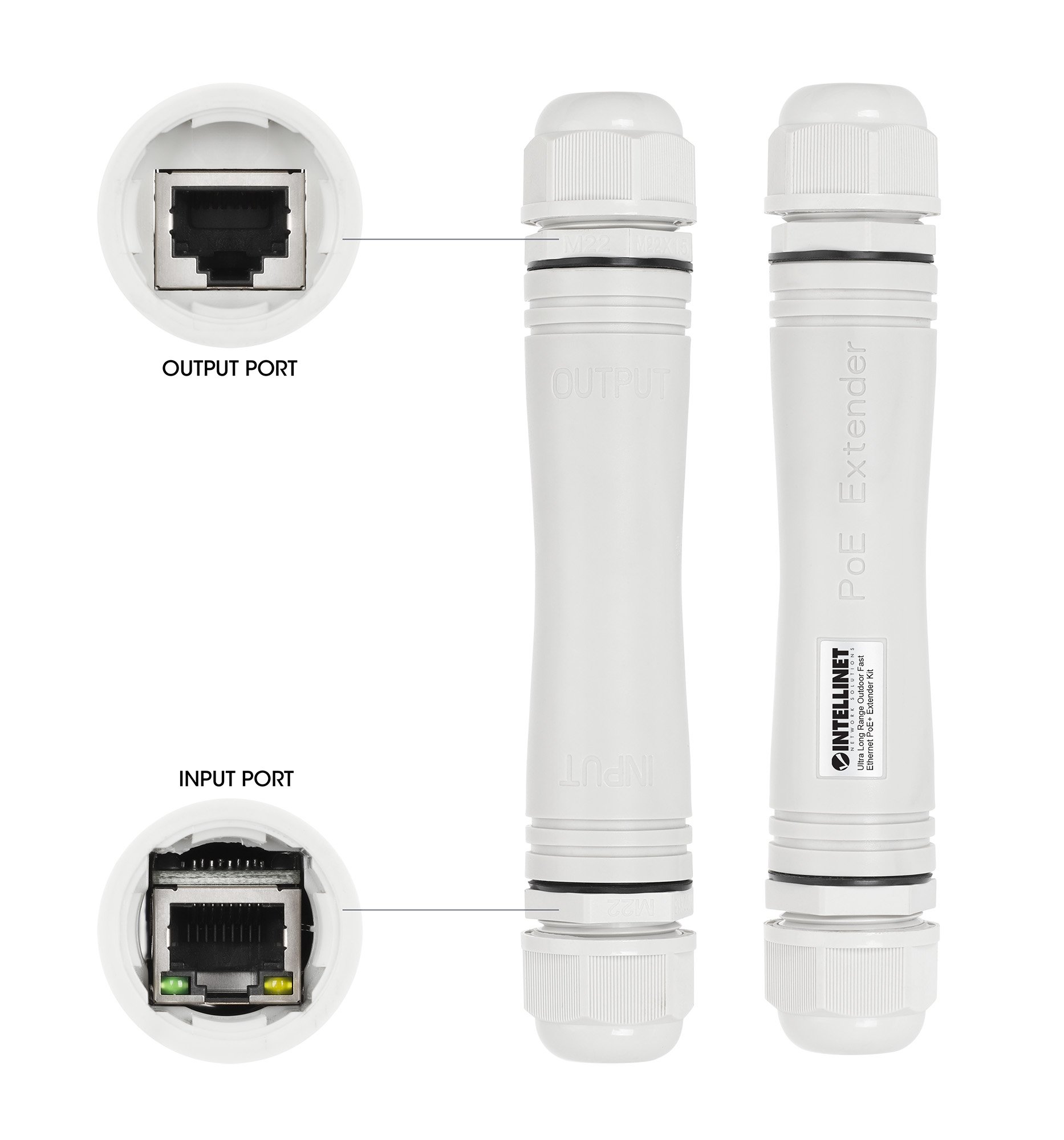 Kit di Estensione PoE+ Fast Ethernet per Esterni INTELLINET - immagine 7