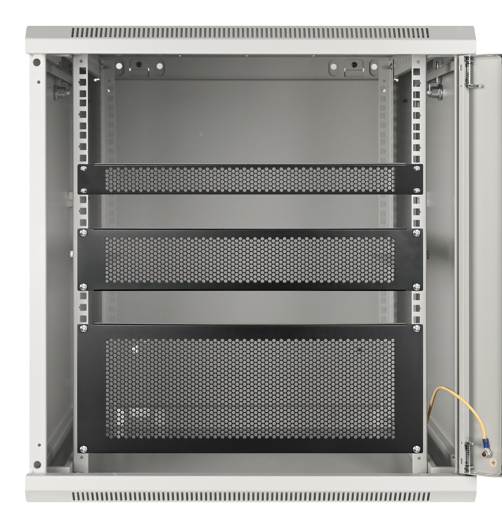 Pannello Cieco Ventilato per Armadi Rack 19'' 4U Nero INTELLINET - immagine 6