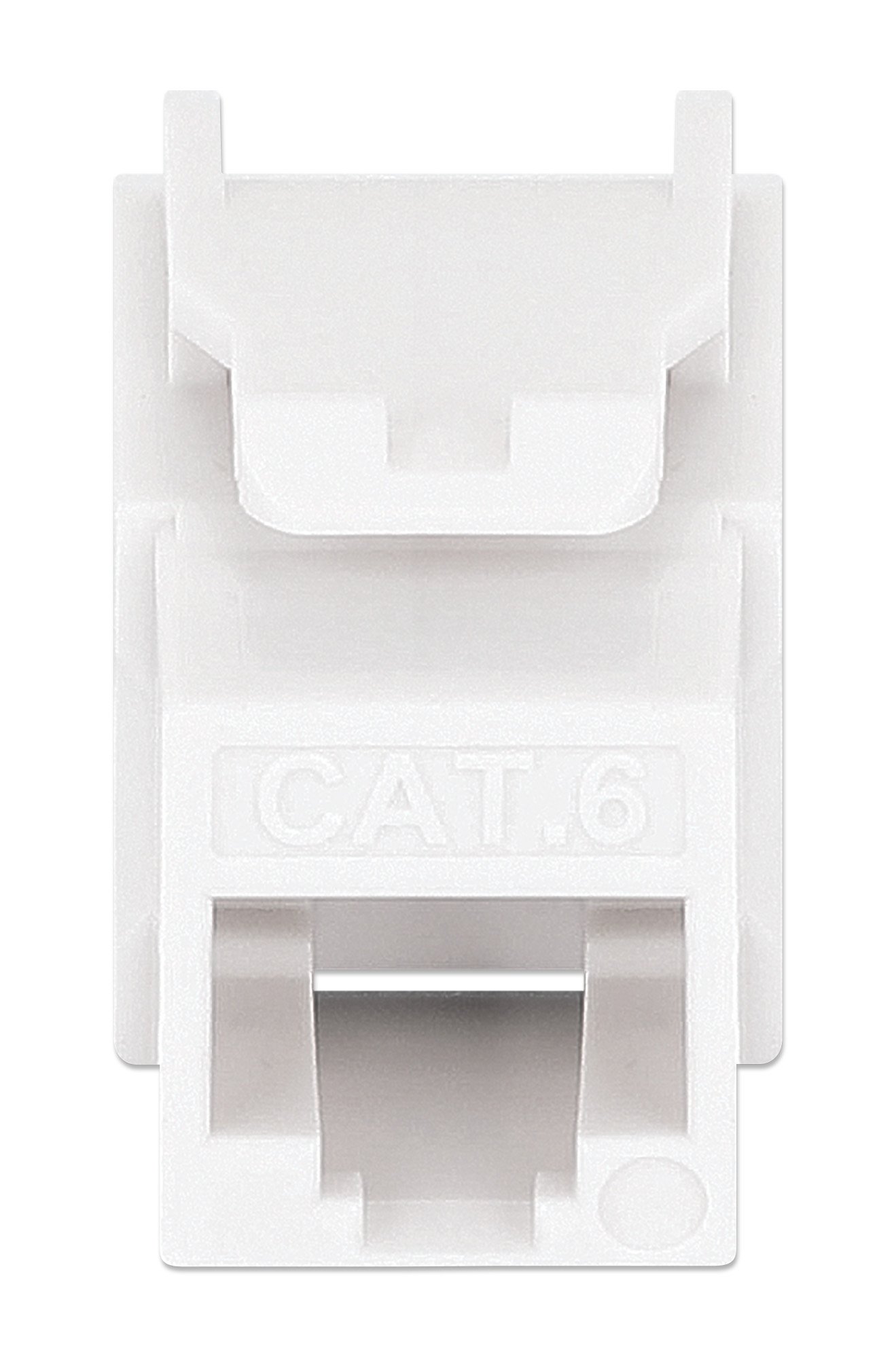 Frutto Keystone Slim Cat.6 per Cavo Rigido con Supporto Punch-Down 25 pz Bianco INTELLINET - immagine 6