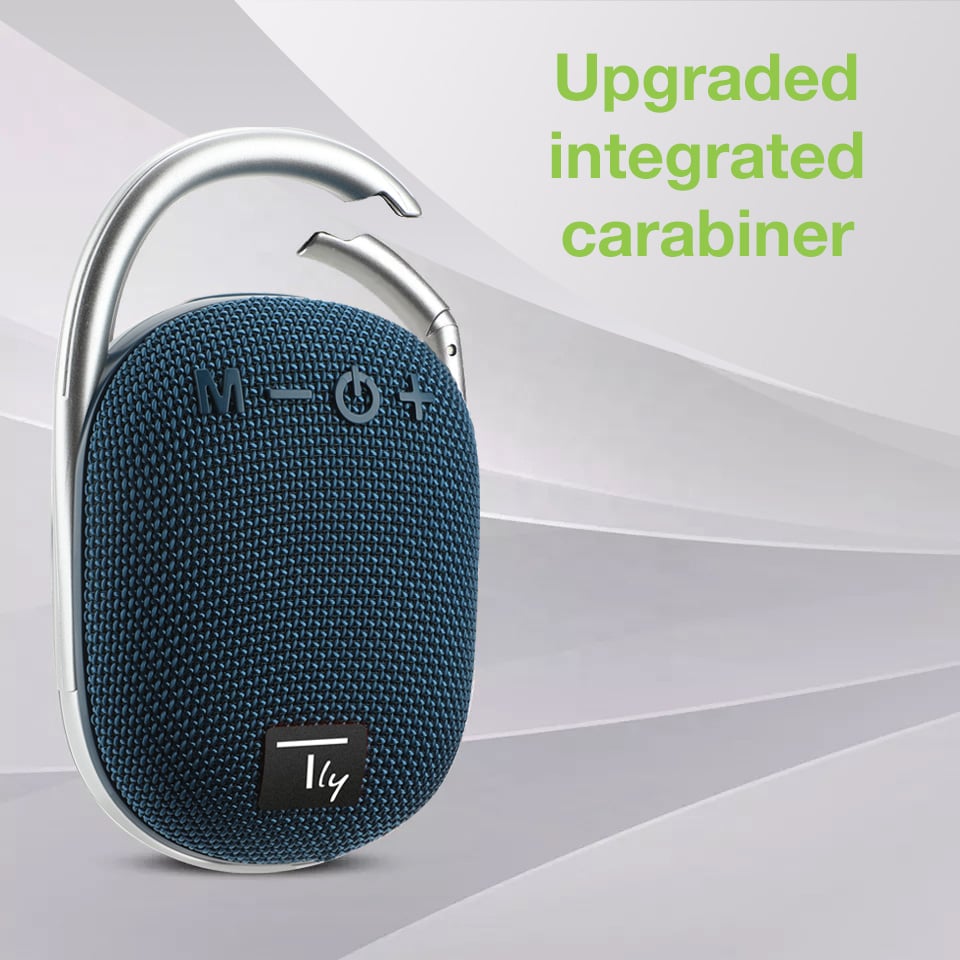 Mini Altoparlante Wireless BT V5.3 Speaker Luce LED Vivavoce TF USB Blu TECHLY - immagine 7