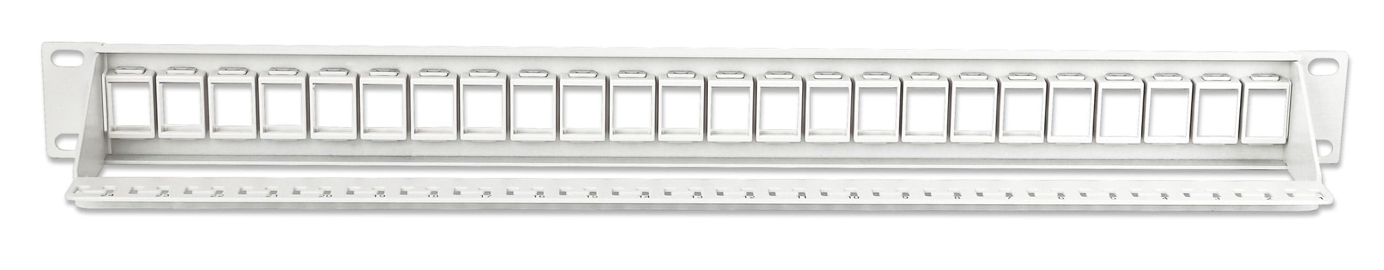 Pannello Patch Modulare Senza Frutti 24 Posti 1U Grigio INTELLINET - immagine 3
