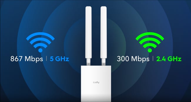 Punto di Accesso Wireless Gigabit AC1200 per Esterni IP65, AP1300 Outdoor CUDY - immagine 7